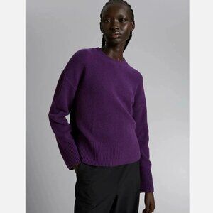 & OTHER STORIES Purple Wool Alpaca Crewneck Sweater Size Small NWoT